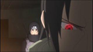 Fugaku Uchiha uses his hidden Sharingan ability on Itachi, Itachi cannot resist this eyes power