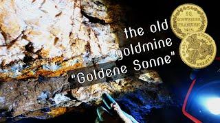 The old goldmine "Goldene Sonne" at the Calanda (Switzerland)