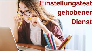 Einstellungstest gehobener Dienst | Aufgaben und Tipps | www.beamtentest-vorbereitung.de