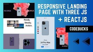 Build awesome 3D landing page for Apple iPhone using ReactJS + ThreeJS  + GSAP