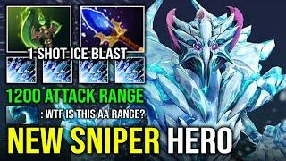 WTF NEW SNIPER HERO 1200 Freeze Slow Attack Range 1 Shot Ice Blast Ancient Apparition Dota 2