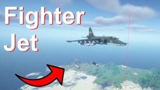 Flying A Fighter Jet In Minecraft