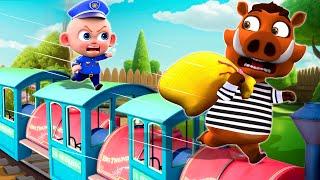 Police Chase Adventure | Police Officer Chase Thief Song ‍️ | More  Nursery Rhymes & Kids Song