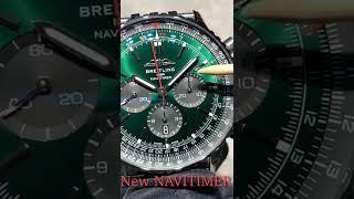 NEW NAVITIMER- Breitling B01 46mm Green AB0137241L1P1; AB0137241L1A1