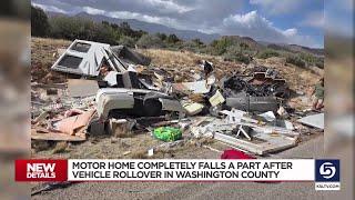 Four individuals ejected after motorhome rolled in Washington County