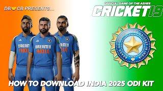 Cricket 19 • How to Download Team India New ODI Kits 2025 in Cricket 19 • Cricket 19 Tutorial