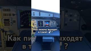 Как пилоты выходят в туалет  Существуют специальная инструкция. #karenpilot #aviation #flight