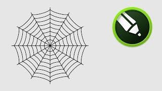 Spider Web Design in Coreldraw