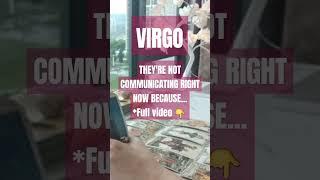 They're not communicating right now because. . #virgo #tarot #love #relationship #zodiac #shorts