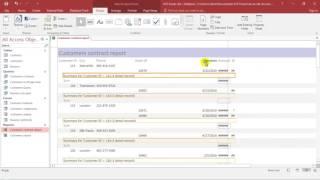 Microsoft Access 2016 Tutorial  Report on multiple table and formatting