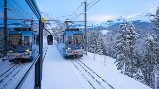 Best winter train rides in Switzerland  - Jungfrau region -  Glacier Express