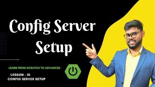 #10  Config  server setup | Spring Boot Microservices | Java Shastra