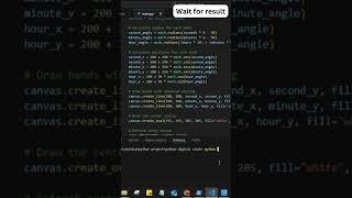 Wait for the result.. #coding #result #project #students #python #programming