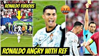  Ronaldo Explodes with Anger at Referee During Dramatic Half-Time vs Georgia | Goals & Highlights