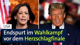 Der US-Präsidentschaftswahl vor dem Herzschlagfinale | BR24