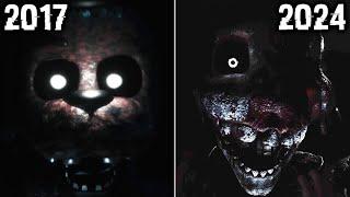 The Joy of Creation 2017 vs. 2024 Jumpscares (Office Demo)