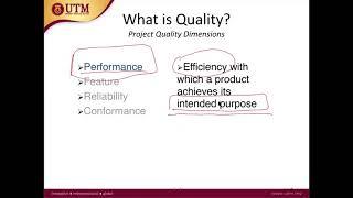 Introduction to the Quality Mgmnt (Executive Diploma)