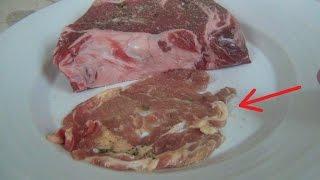 Trying Out A DOLLAR STORE STEAK And Getting Sick From It...Yes a $1 Steak