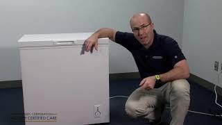 How to use the control on your chest freezer