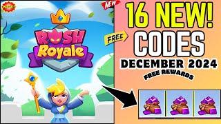 TODAY️DECEMBERCODES️RUSH ROYALE CODES ️DECEMBER 2024 || RUSH ROYALE GIFT CODES OF 2024