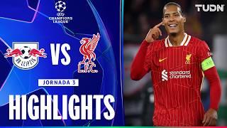 HIGHLIGHTS - RB Leipzig vs Liverpool | UEFA Champions League 24/25 | TUDN