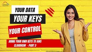 Your Data, Your Keys, Your Control: Bring your own keys to AWS CloudHSM - Part 3