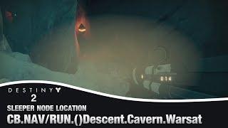 DESTINY 2 - Descent Cavern Warsat Sleeper Node Location |  (Override Frequency Cache)