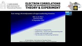 Low energy electrodynamics of superconducting cuprates and titanates  ▸  Dirk Van der Marel (Geneva)