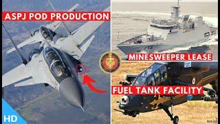 Indian Defence Updates : Su-30 ASPJ Pod Production,LCH Fuel Tank Facility,30 LUH & Trainer Lease
