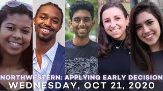 Northwestern Student Panel: Applying Early Decision (October 21, 2020)