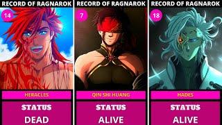 RECORD OF RAGNAROK DEAD AND ALIVE CHARACTERS LISTS