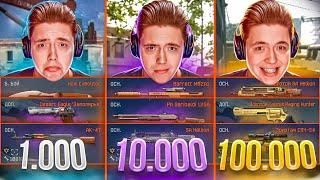 ПРОКАЧАЛ АККАУНТЫ ЗА 1000, 10 000 и 100 000 КРЕДИТОВ в WARFACE!