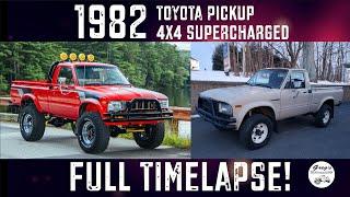 Supercharged 1982 Toyota Pickup Restoration : FULL TIMELAPSE!