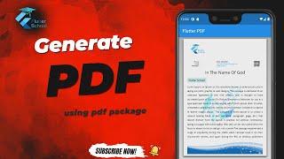 Generate the best PDF using Flutter(flutter tutorial)