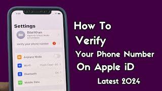How To Verify Your Phone Number On Apple iD ( Latest 2024 )
