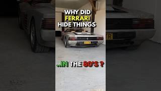 Ferrari Loved Hiding Things in the 80s - Follow for More