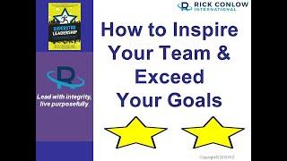 How to Inspire Your Team and Exceed Your Goals-Management Training
