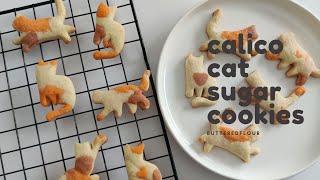 CALICO CAT COOKIES (they're sugar cookies)