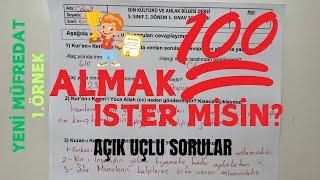 5. Sınıf Din Kültürü 2. Dönem 1. Yazılı