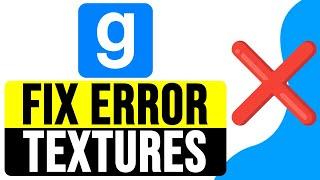 How to FIX ERROR TEXTURES in GMOD 2024 | Gmod Error Fix Guide