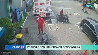 Tidak Terima Ditegur Merokok Di SPBU, Seorang Pengendara Mobil Menganiaya Petugas SPBU