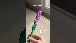 How to make easy paper flowers 🪻 #giftideas #paperflowers