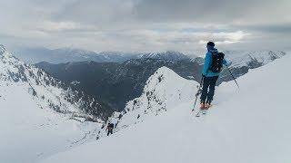 Ski Touring High Above Chamonix