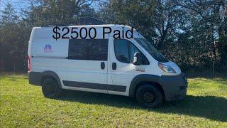 Van life build: My $2500 2014 Ram Promaster 136 Purchased from Copart Auctions