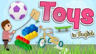 Toys in English for kids - Vocabulary for children