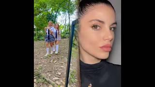 El espejo mágico le hizo ver la realidad a estas colegialas que el dinero no es todo en esta vida