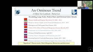 CGSR | Transforming U.S. National Cyber Strategy for Threats and Opportunities Ahead by Chris Inglis