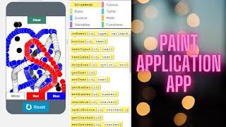 How to create paint application app in applab in code.org.