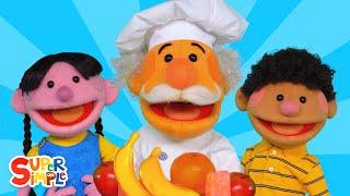 Are You Hungry? | The Super Simple Puppets | Kids Healthy Food Song | Super Simple Songs