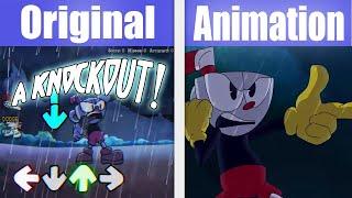 “Knockout” but Everyone Sings It | Cuphead Indie Cross | GAME x FNF Animation